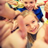 Children Showing Thumbs Up