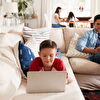 Family Having Rest at Home