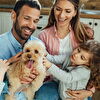 Family Petting Puppy