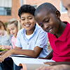 Students on Schoolyard During Break